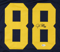 Jake Butt Signed Michigan Wolverines Jersey (Beckett COA) Starting Tight End