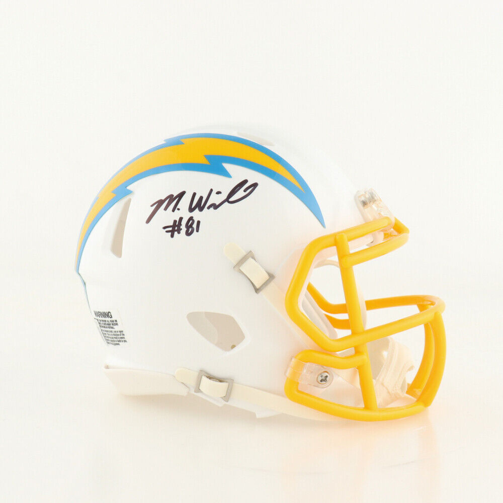 Mike Williams Signed Los Angeles Chargers Mini Helmet (Beckett) 2017 1st Rnd Pck