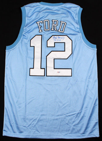 Phil Ford Signed North Carolina Tar Heels Jersey Inscribed "78 POY"  (PSA Holo)