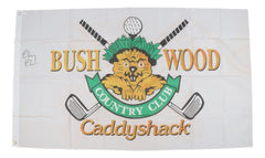 Chevy Chase Signed Bushwood Country Club Caddyshack 33"x55" Full Size Flag (JSA)