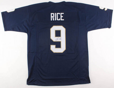 Tony Rice Signed Notre Dame Fighting Irish Jersey (JSA COA)Heisman Finalist 1989