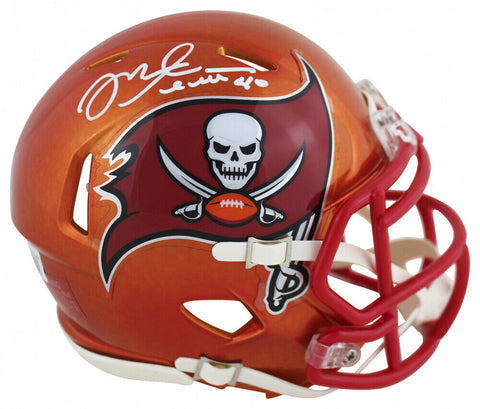 Mike Alstott Signed Tampa Bay Buccaneers Alternate Speed Mini Helmet (Beckett)