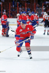 Denis Savard Signed Montreal Canadiens Logo Stick Inscribd "HOF 2000" (Schwartz)