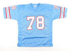Curley Culp Signed Houston Oilers Jersey Inscribed "HOF 13" (JSA COA) 6xPro Bowl