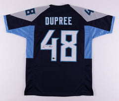 Bud Dupree Signed Tennessee Titans Jersey (Beckett Holo) 1st Round Pck 2015  L,B