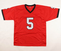 Garrison Hearst Signed Georgia Bulldogs Jersey Inscribed "Go Dawgs" (JSA COA) RB