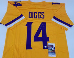 Stefon Diggs Signed Vikings Throwback Jersey (JSA COA) Minnesota All Pro W.R.