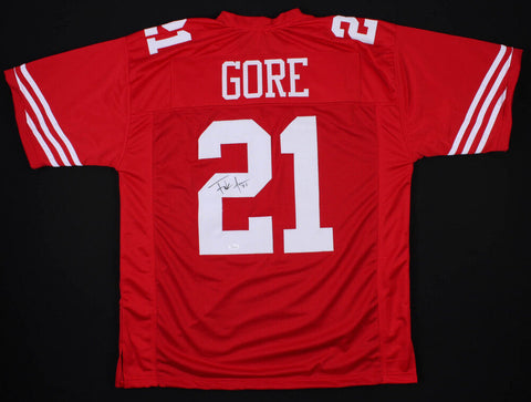 Frank Gore Signed 49ers Red Jersey (JSA COA) 5×Pro Bowl (2006, 2009, 2011–2013)