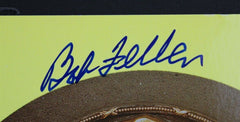 Bob Feller Signed Hall of Fame Plaque Card 14x18 Matted Display (JSA) Indians