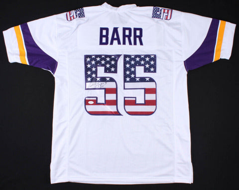 Anthony Barr Signed Minnesota Vikings USA Flag Jersey (TSE COA) UCLA Linebacker