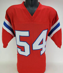 Tedy Bruschi Signed New England Patriots Jersey (Beckett) 3×Super Bowl Champions