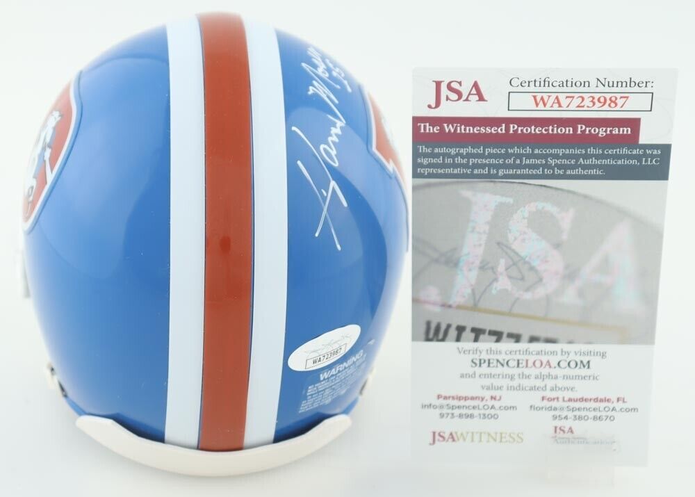 Jay Cutler Signed Denver Broncos Mini Helmet JSA