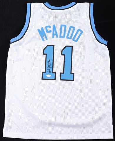 Bob McAdoo Signed Buffalo Braves White Home Jersey (JSA COA) Hall of Fame 2000
