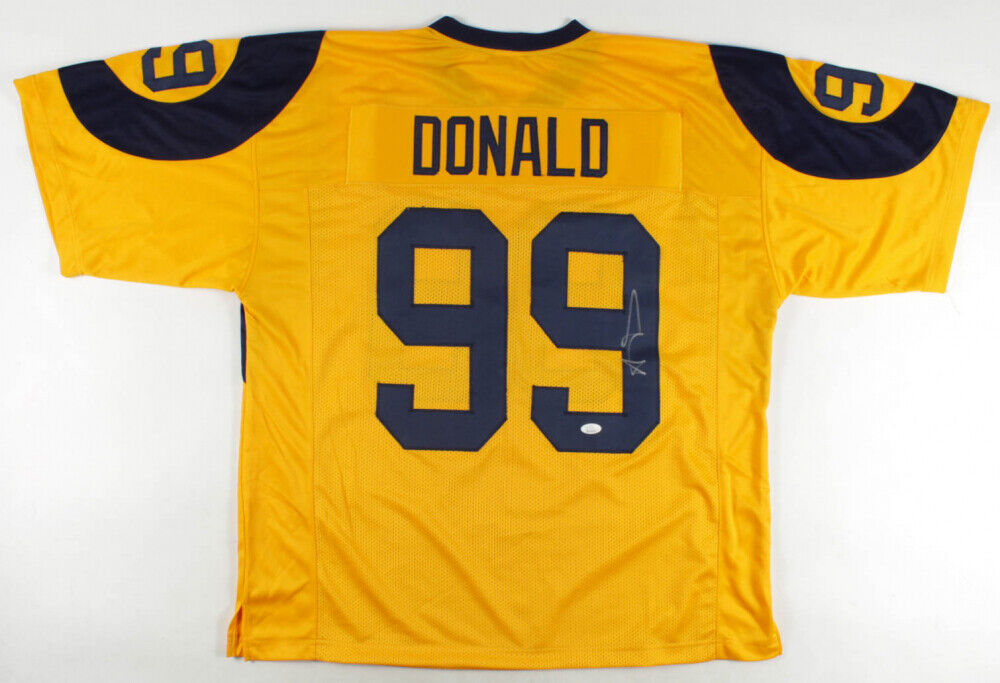 Aaron Donald Signed Los Angeles Rams Jersey (JSA COA) 7xPro Bowl Defensive  End