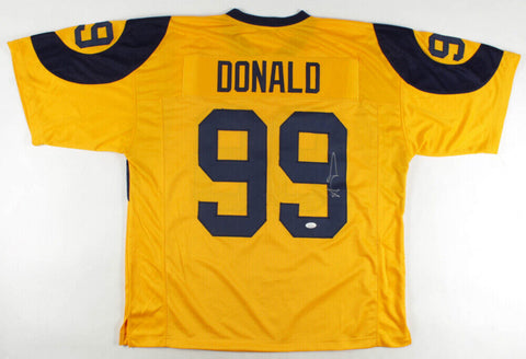 Aaron Donald Signed Los Angeles Rams Jersey (JSA COA) 7xPro Bowl Defensive End