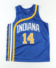 Freddie Lewis Signed ABA Indiana Pacers Jersey (JSA COA) 3xABA Champ /Guard