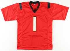 D J. Moore Maryland Terrapins Signed Jersey (PSA) Chicago Bears Wide Receiver