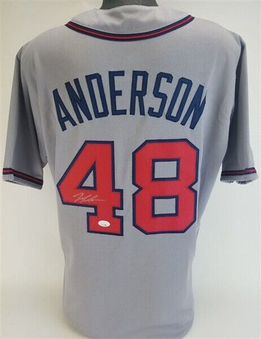 Ian Anderson Signed Atlanta Braves Jersey (JSA COA) 2021 Rookie Starting Pitcher