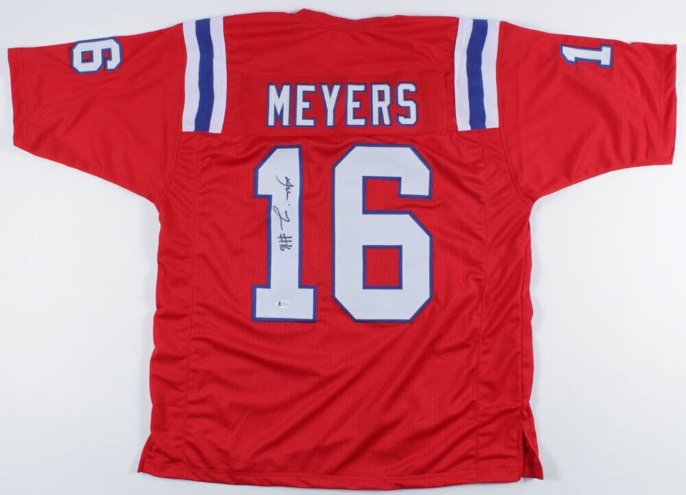 Jakobi Meyers Signed New England Patriots Jersey (Beckett COA) Pats Starting WR