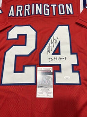 Kyle Arrington Signed New England Patriots Jersey Inscribd SB 49 Champ (JSA COA)