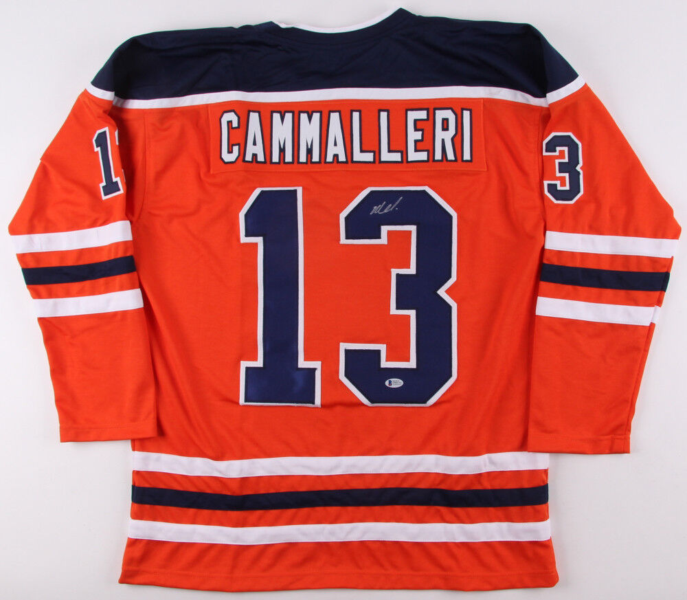 Michael Cammalleri Signed Oilers Jersey (Beckett COA) Edmonton Left Winger