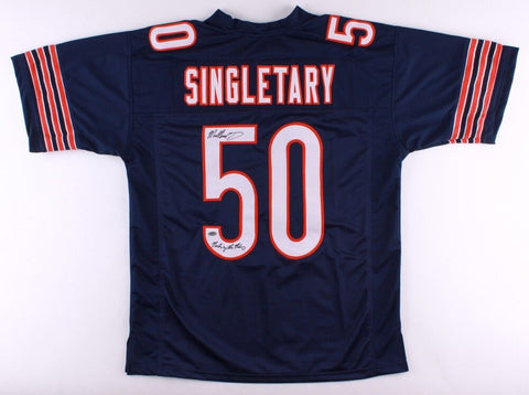 Mike Singletary Signed Bears Jersey Inscribed "Monsters of the Midway" Schwartz