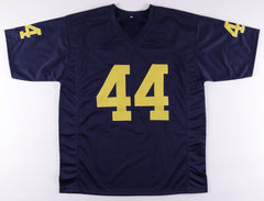 Cameron McGrone Signed Michigan Wolverines Blue Jersey (Beckett COA) Patriots LB