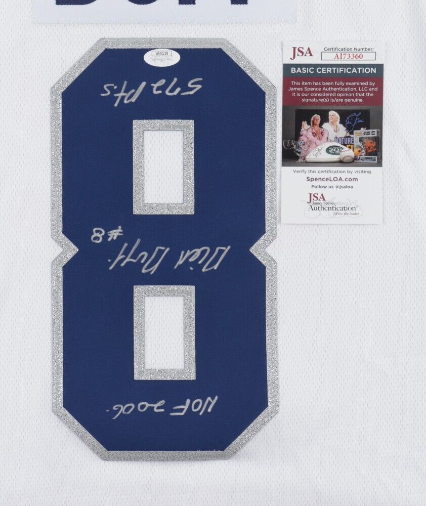Dick Duff Signed Montreal Canadien Jersey Inscribed HOF 2006 & 572 Pts (JSA COA)