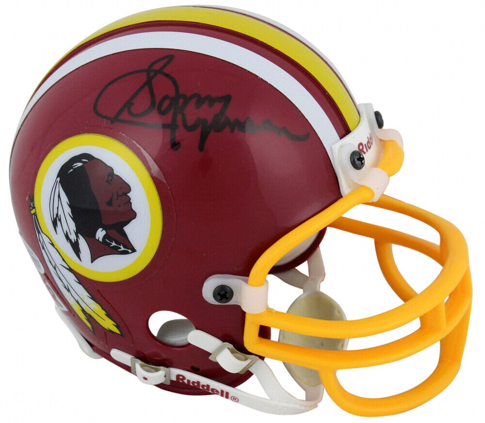 SEAN TAYLOR REDSKINS NAMEPLATE AUTOGRAPHED SIGNED FOOTBALL-HELMET