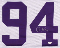 Danielle Hunter Signed LSU Tigers Purple Jersey (TSE COA) Minnesota Vikings D.E