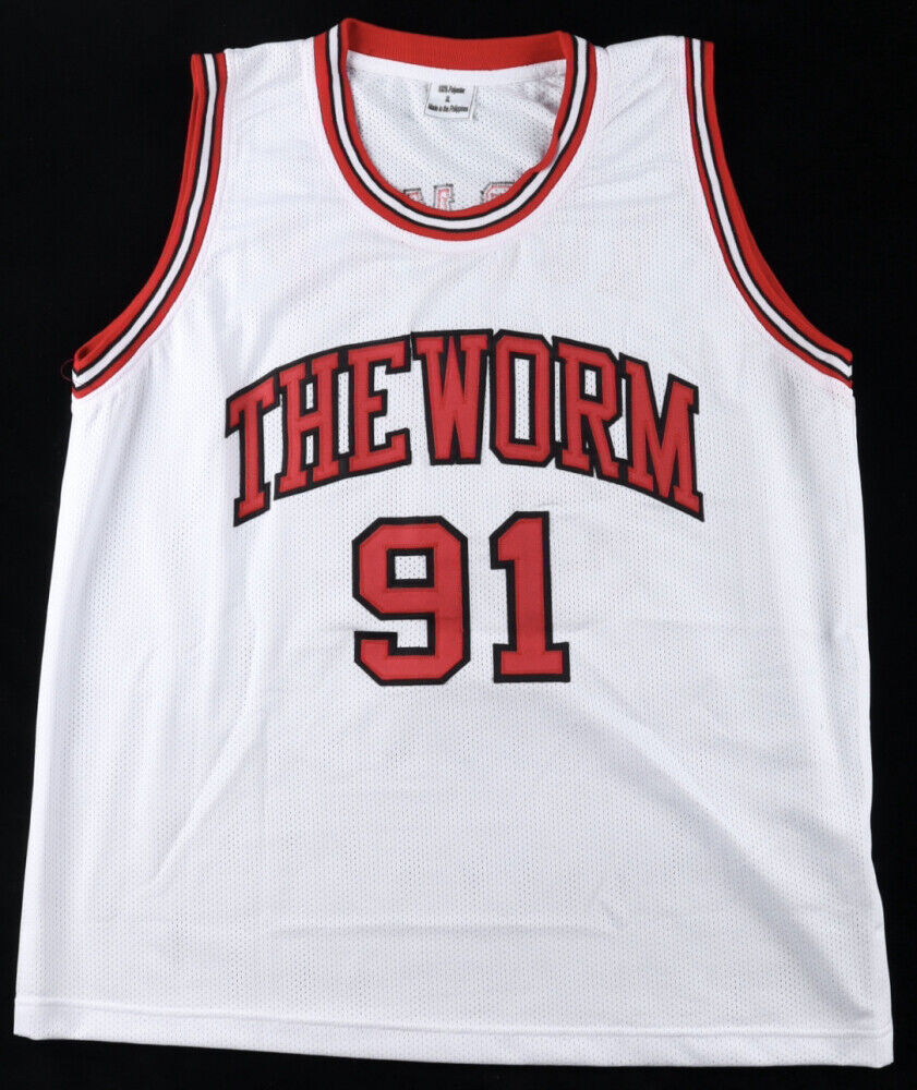 Autographed Dennis Rodman Chicago Bulls Jersey Inscribed Worm - Superstar  Greetings