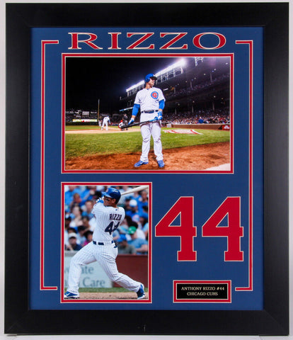 Anthony Rizzo Chicago Cubs 23.5x27.5 Custom Framed Photo Display