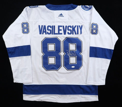 Andrei Vasilevskiy Signed Tampa Bay Lightning Jersey / 4xAll Star Goalie  JSA COA