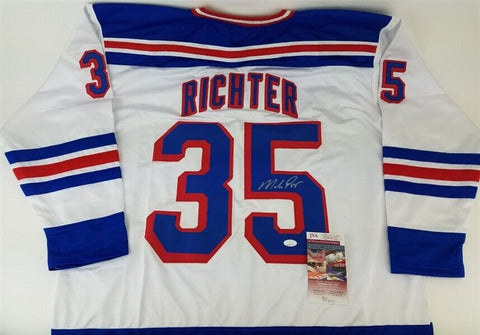 Mike Richter Signed Rangers Jersey (JSA COA) 1994 Stanley Cup Champ Goaltender