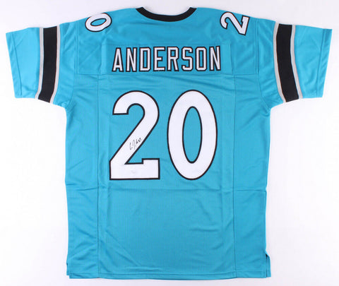 C J. Anderson Signed Panthers  Jersey (JSA) Super Bowl "L" Champ / Running Back