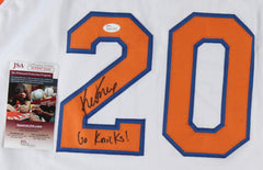 Kevin Knox Signed New York Knicks Jersey Inscribed Go Knicks! (JSA COA) 2018 Pck