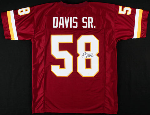 Thomas Davis Sr. Signed Redskins Jersey (JSA Holo) 3×Pro Bowl L.B (2015 - 2017)