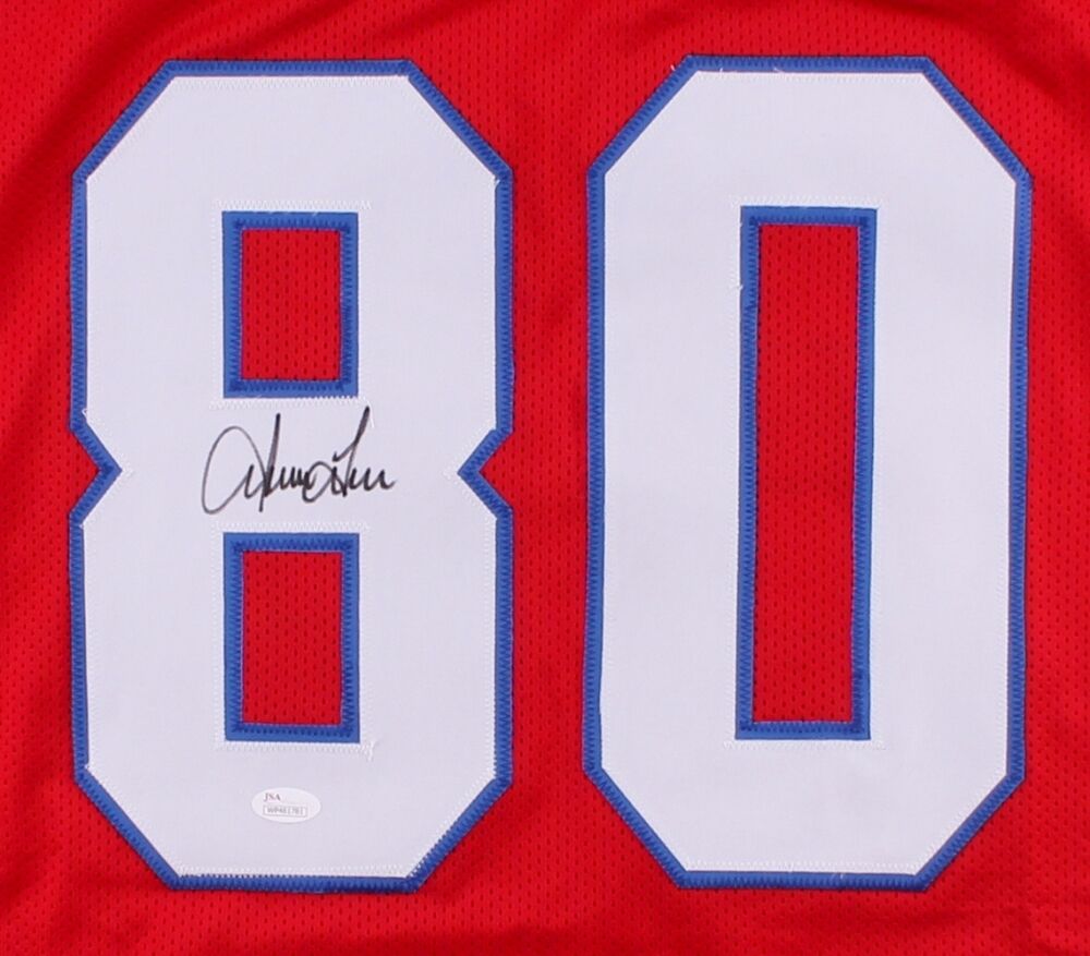Irving Fryar Signed Patriots Jersey (JSA COA) Super Bowl XX Wide Receiver