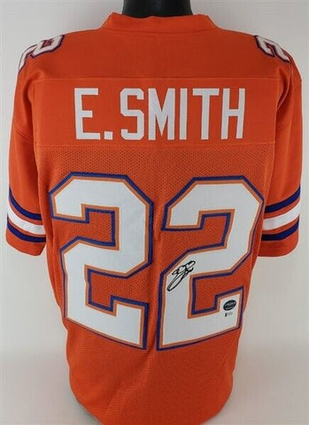 Florida Emmitt Smith Authentic Signed Blue Jersey Autographed