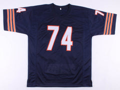 Jim Covert Signed Chicago Bears Career Highlight Stat Jersey (Beckett) HOF 2002