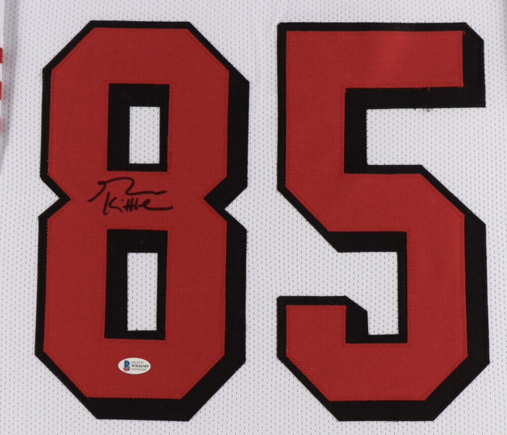 George Kittle Signed San Francisco 49er 35x43 Framed Jersey (Beckett) All Pro TE