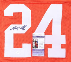 Nick Chubb Signed Browns #24 Jersey (JSA COA) Cleveland's 2nd Rd Draft Pck 2018