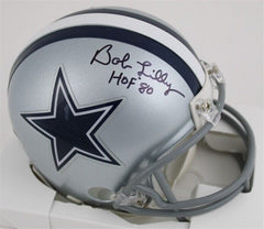 Bob Lilly "HOF 80" Signed Dallas Cowboys Mini Helmet (Tristar Certified)