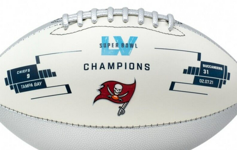 Tampa Bay Buccaneers Super Bowl LV Logo Football / Tom Brady's Final NFL Title