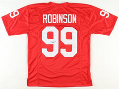 Ty Robinson Signed Nebraska Cornhuskers Jersey (JSA COA) Senior Defensive End