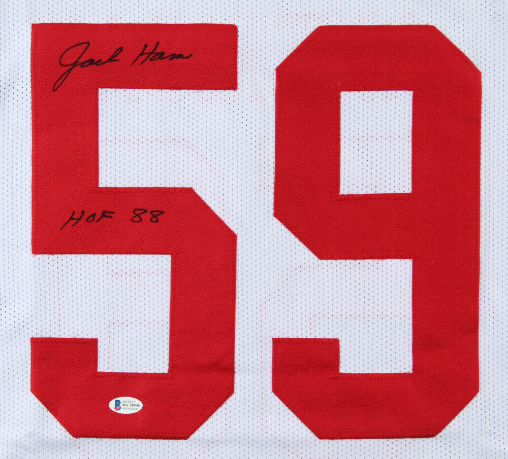 Jack Ham Autographed Pittsburgh Steelers Custom Jersey Inscribed