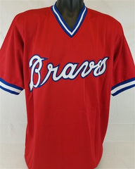 Dale Murphy Signed Atlanta Braves Red Jersey (JSA COA) 2×N.L. MVP (1982,1983)