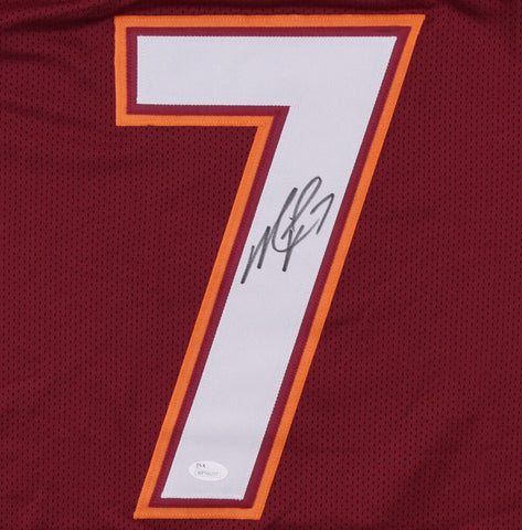 Michael Vick Signed Virginia Tech Hokies Orange Jersey (JSA) #1 Pick 2001 Draft