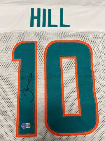 Tyreek Hill Signed Miami Dolphins Jersey (Beckett) 6xPro Bowl Receiver /Ex Chief