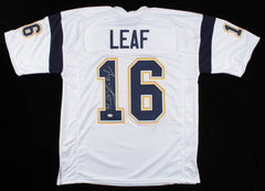 Ryan Leaf Signed Chargers Jersey (PSA COA) San Diego's 1998 #2 Overall Draft Pk